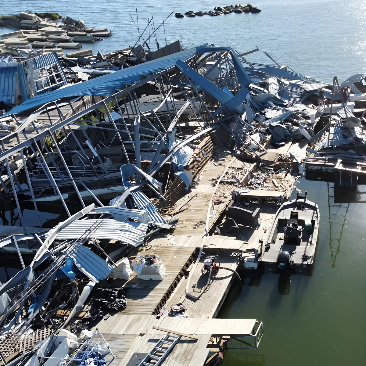 marina storm damage